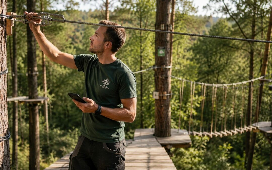 maintenance accrobranche contrôle parcours