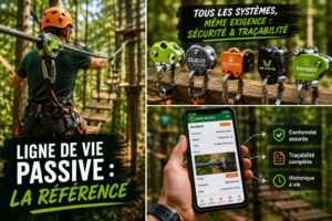 ligne de vie passive accrobranche