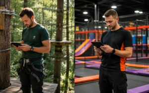 checklist opérationnelle parc aventure indoor outdoor mobile
